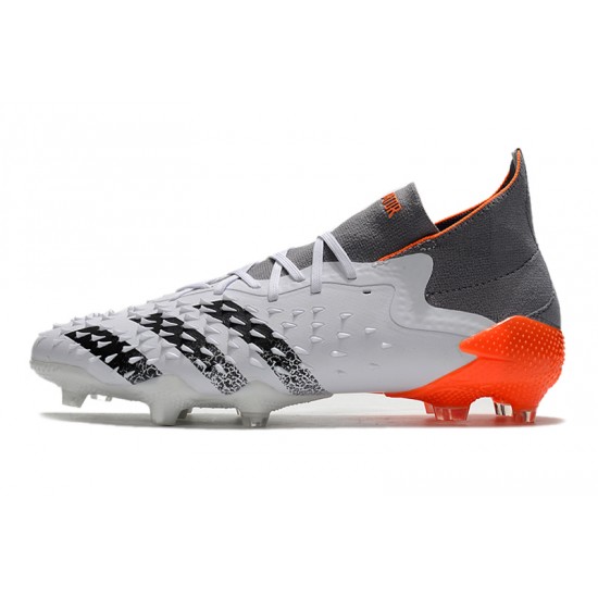 Adidas Predator Freak.1 FG Soccer Cleats Gray Orange