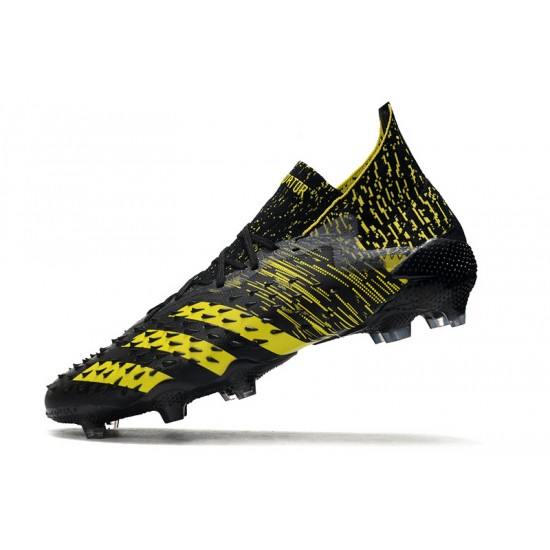 Adidas Predator Freak.1 FG Soccer Cleats Yellow And Black