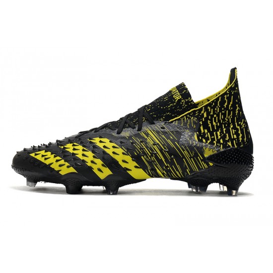 Adidas Predator Freak.1 FG Soccer Cleats Yellow And Black