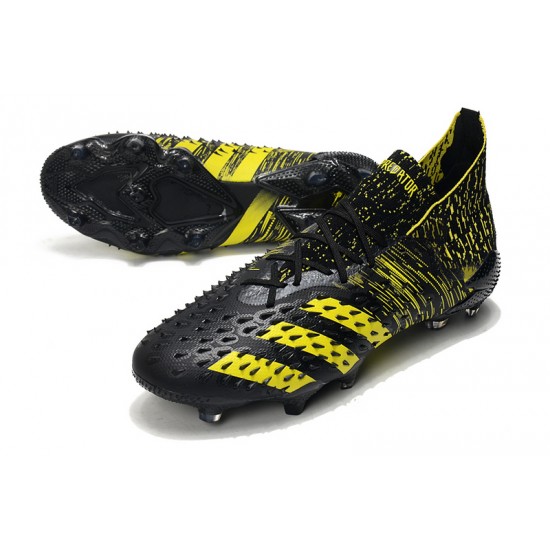 Adidas Predator Freak.1 FG Soccer Cleats Yellow And Black