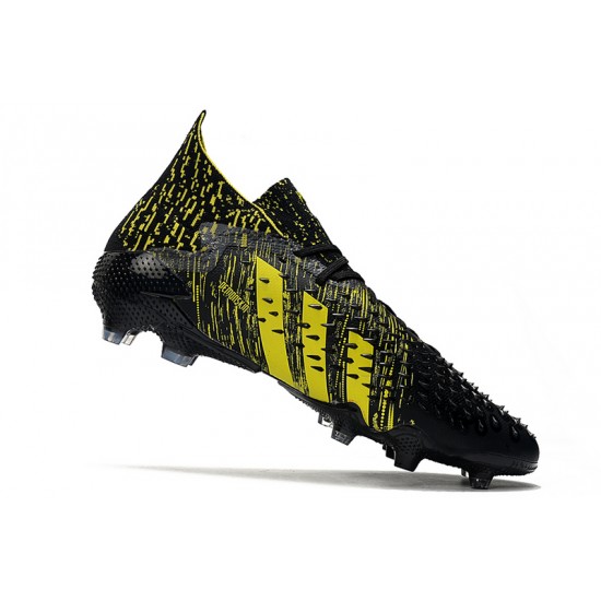 Adidas Predator Freak.1 FG Soccer Cleats Yellow And Black