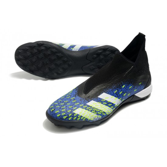 Adidas Predator Freak.3 Laceless TF Soccer Cleats Black And Blue