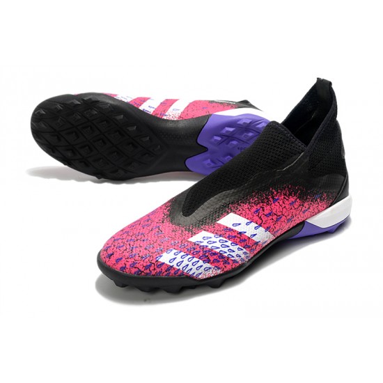 Adidas Predator Freak.3 Laceless TF Soccer Cleats Black And Pink