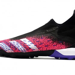 Adidas Predator Freak.3 Laceless TF Soccer Cleats Black And Pink