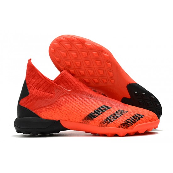 Adidas Predator Freak.3 Laceless TF Soccer Cleats Red Black