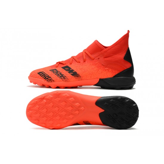 Adidas Predator Freak.3 TF Soccer Cleats Black Orange