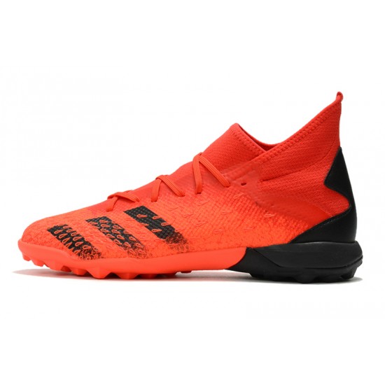 Adidas Predator Freak.3 TF Soccer Cleats Black Orange