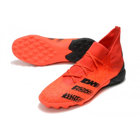 Adidas Predator Freak.3 TF Soccer Cleats Black Orange