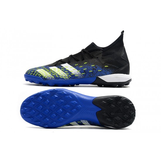 Adidas Predator Freak.3 TF Soccer Cleats Blue Black