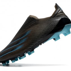 Adidas X Ghosted AG Soccer Cleats Black Blue