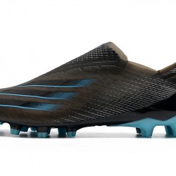 Adidas X Ghosted AG Soccer Cleats Black Blue