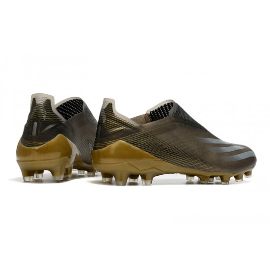 Adidas X Ghosted AG Soccer Cleats Black Yellow