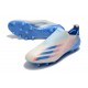 Adidas X Ghosted AG Soccer Cleats White Blue