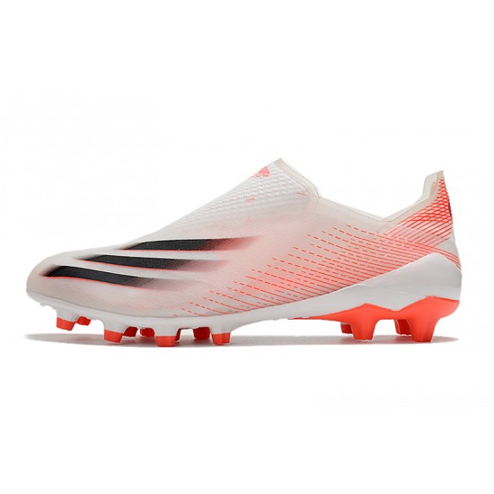 Adidas X Ghosted AG Soccer Cleats White Orange