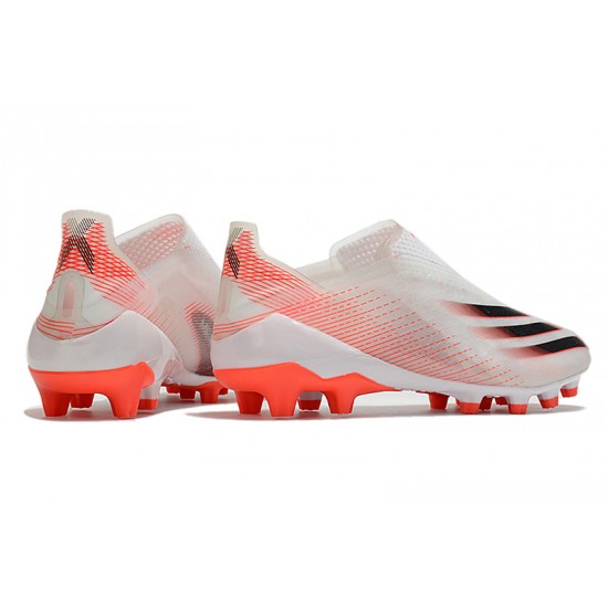 Adidas X Ghosted AG Soccer Cleats White Orange