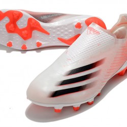 Adidas X Ghosted AG Soccer Cleats White Orange