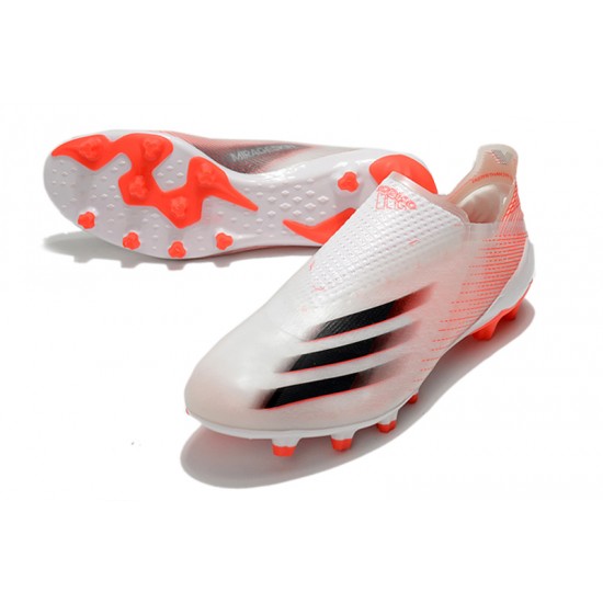 Adidas X Ghosted AG Soccer Cleats White Orange