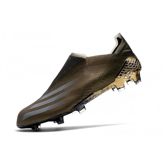 Adidas X Ghosted FG Soccer Cleats Gold Black