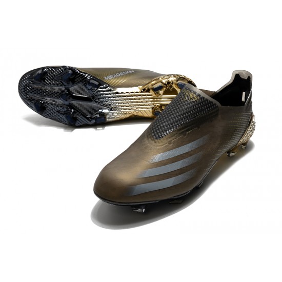 Adidas X Ghosted FG Soccer Cleats Gold Black