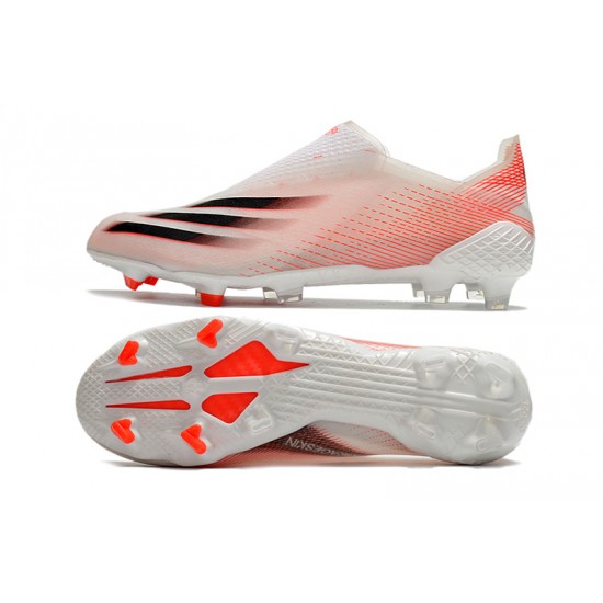 Adidas X Ghosted FG Soccer Cleats Orange White