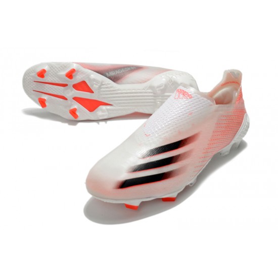 Adidas X Ghosted FG Soccer Cleats Orange White