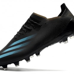 Adidas X Ghosted.1 AG Soccer Cleats Black Blue