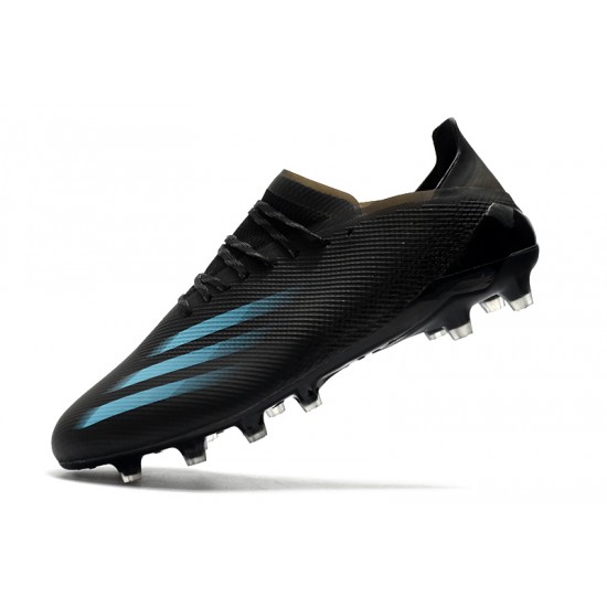 Adidas X Ghosted.1 AG Soccer Cleats Black Blue