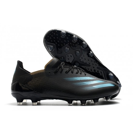 Adidas X Ghosted.1 AG Soccer Cleats Black Blue