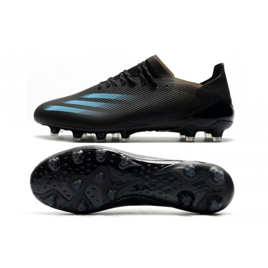 Adidas X Ghosted.1 AG Soccer Cleats Black Blue