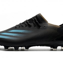 Adidas X Ghosted.1 AG Soccer Cleats Black Blue