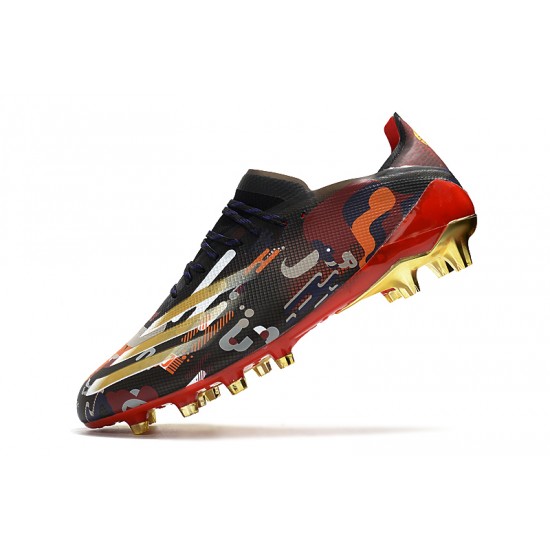 Adidas X Ghosted.1 AG Soccer Cleats Black Red