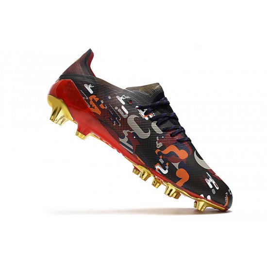 Adidas X Ghosted.1 AG Soccer Cleats Black Red