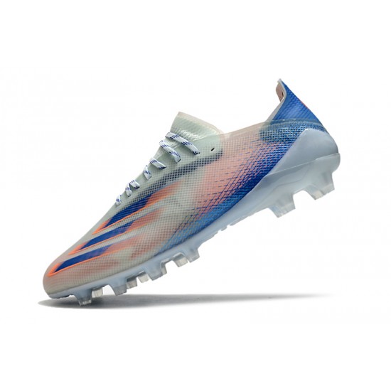 Adidas X Ghosted.1 AG Soccer Cleats Orange Blue