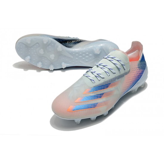 Adidas X Ghosted.1 AG Soccer Cleats Orange Blue