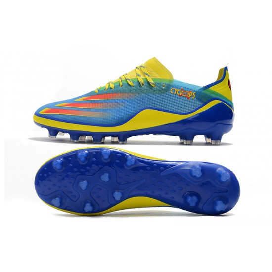 Adidas X Ghosted.1 AG Soccer Cleats Yellow Blue