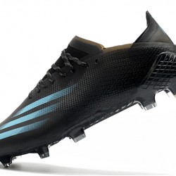 Adidas X Ghosted.1 FG Soccer Cleats Black Blue