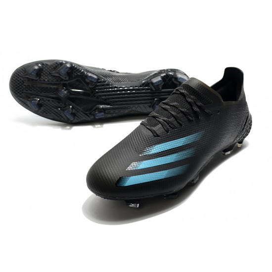 Adidas X Ghosted.1 FG Soccer Cleats Black Blue