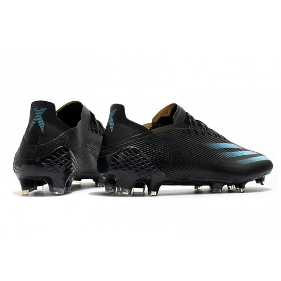 Adidas X Ghosted.1 FG Soccer Cleats Black Blue