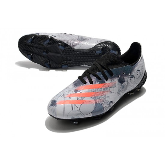 Adidas X Ghosted.1 FG Soccer Cleats Black Gray