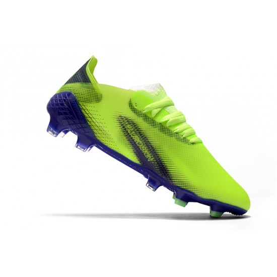 Adidas X Ghosted.1 FG Soccer Cleats Green Blue