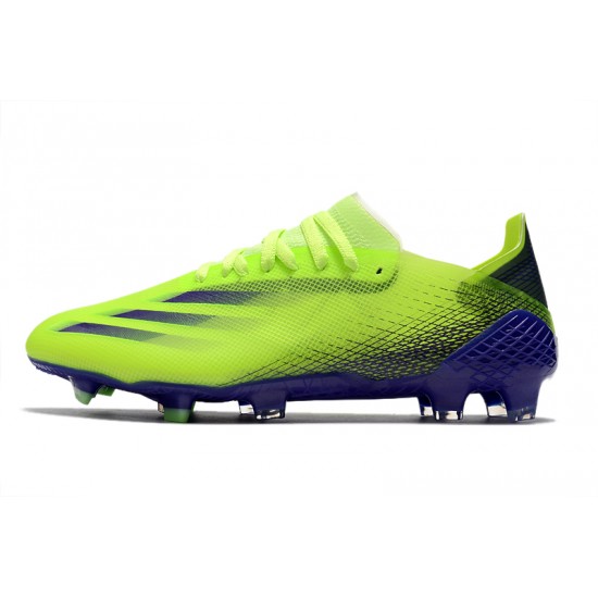 Adidas X Ghosted.1 FG Soccer Cleats Green Blue