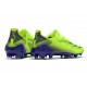 Adidas X Ghosted.1 FG Soccer Cleats Green Blue