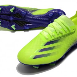 Adidas X Ghosted.1 FG Soccer Cleats Green Blue