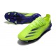 Adidas X Ghosted.1 FG Soccer Cleats Green Blue