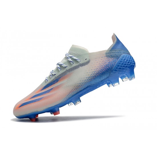 Adidas X Ghosted.1 FG Soccer Cleats Orange Blue