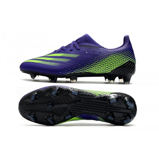 Adidas X Ghosted.1 FG Soccer Cleats Purple Green