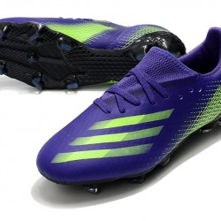 Adidas X Ghosted.1 FG Soccer Cleats Purple Green