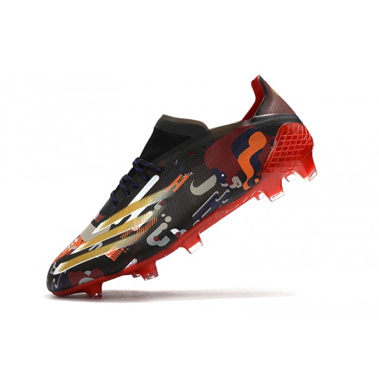Adidas X Ghosted.1 FG Soccer Cleats Red Black