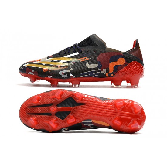 Adidas X Ghosted.1 FG Soccer Cleats Red Black