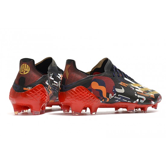 Adidas X Ghosted.1 FG Soccer Cleats Red Black